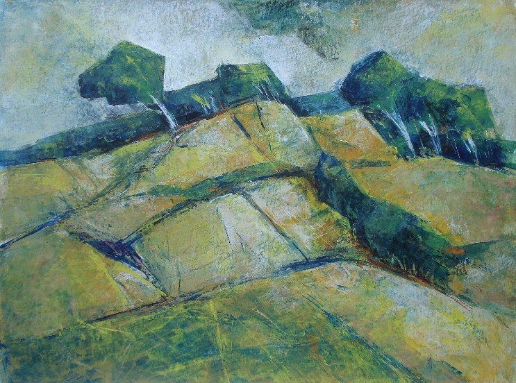 Felsenküste, Acryl