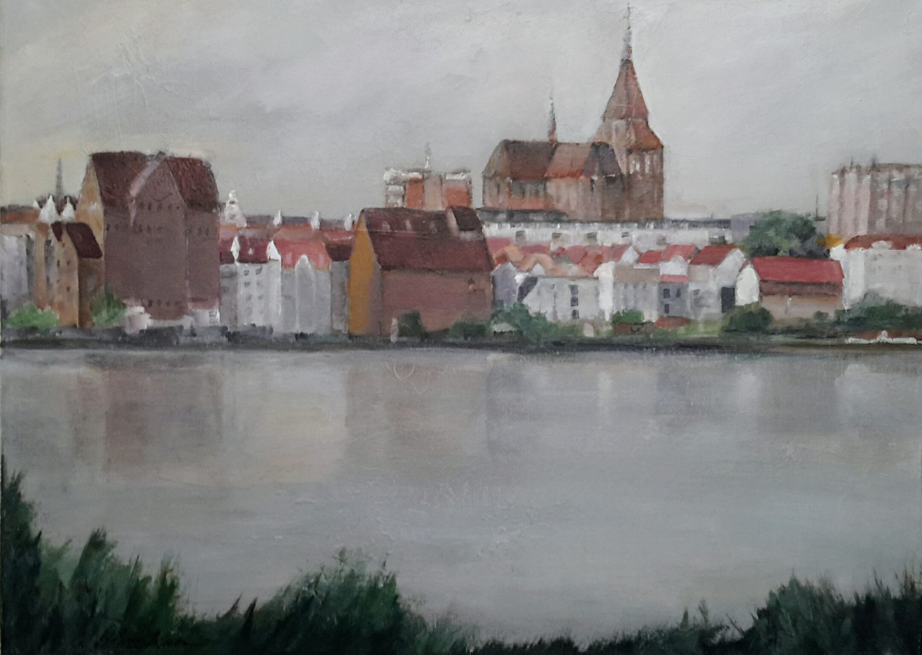 Blick vom Gehlsdorfer Ufer